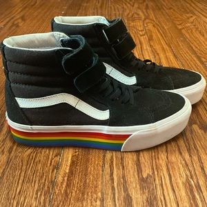 Vans Women's Rainbow SK8-HI V Platform, size US Womens 8